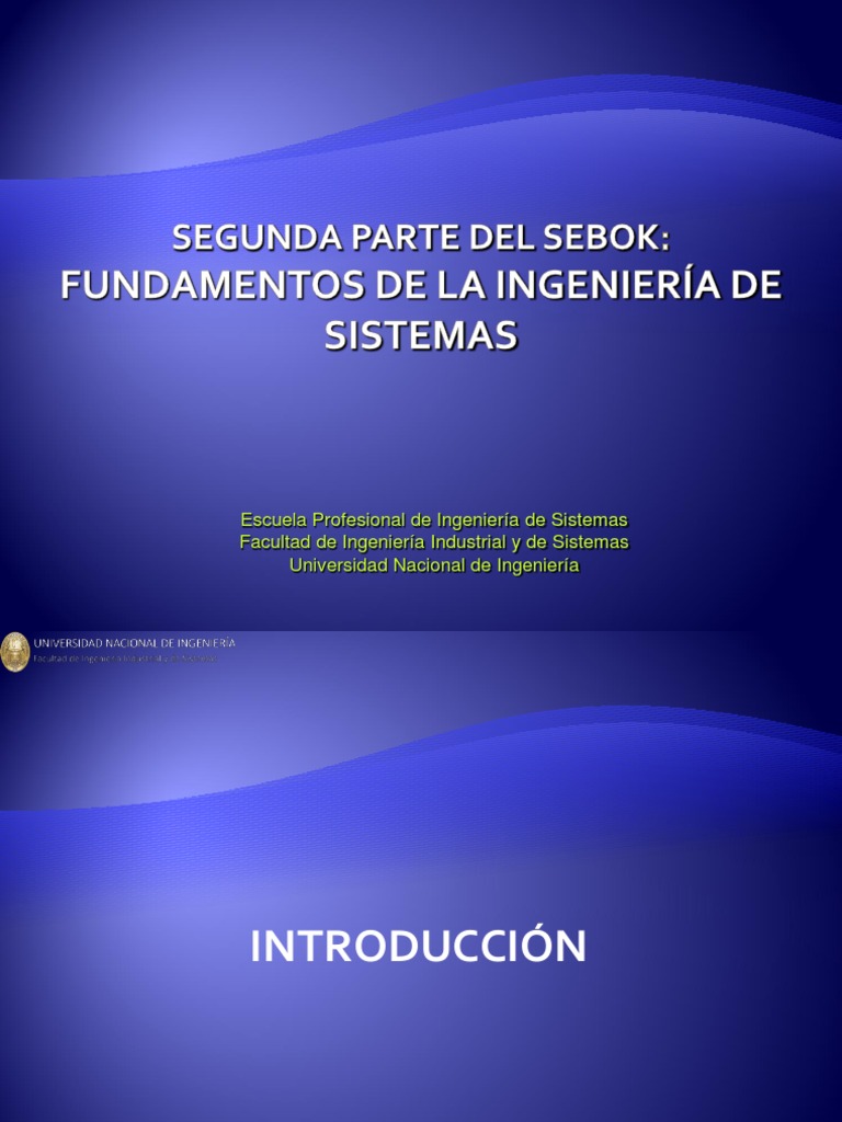 Fundamentos del SEBOK en Ingeniería de Sistemas | PDF | Complejidad ...