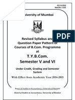 Semester V and VI: University of Mumbai