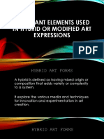 Dominant Elements Used in Hybrid or Modified Art Expressions