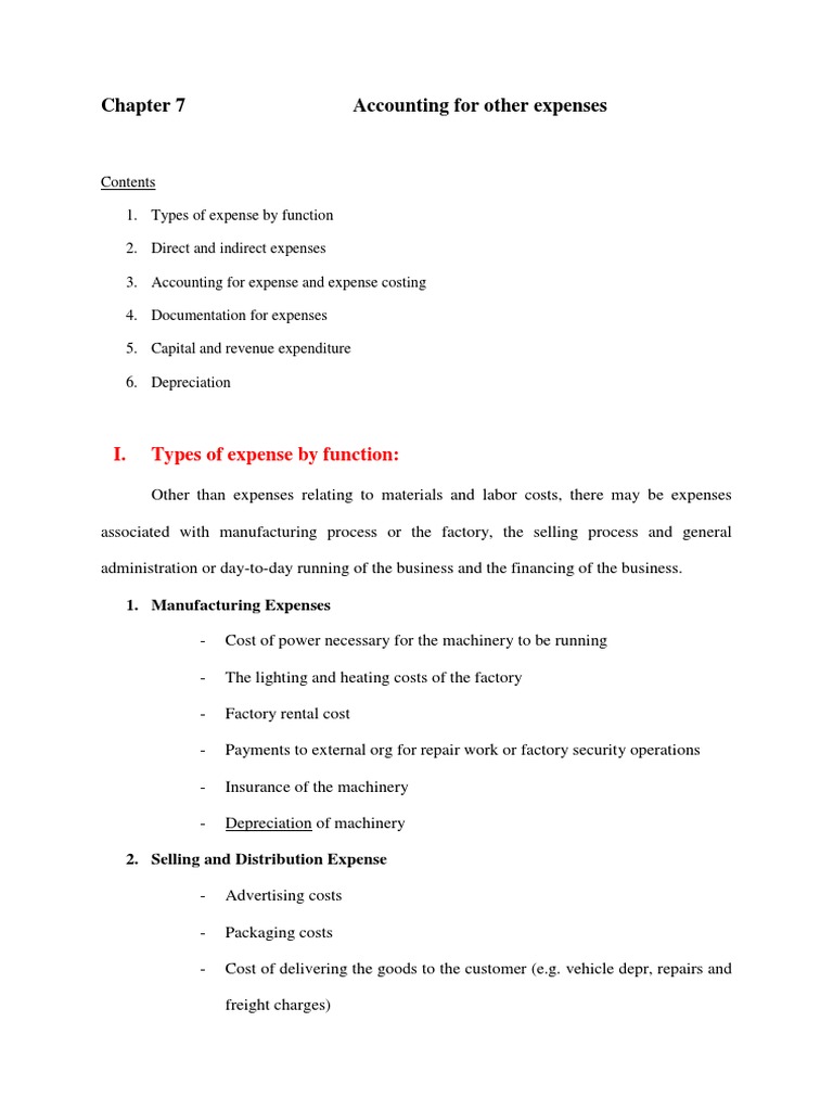 Accounting for Other Expenses | PDF | Expense | Depreciation