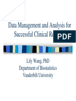 Data Management and Analysis For Successful Clinical Research