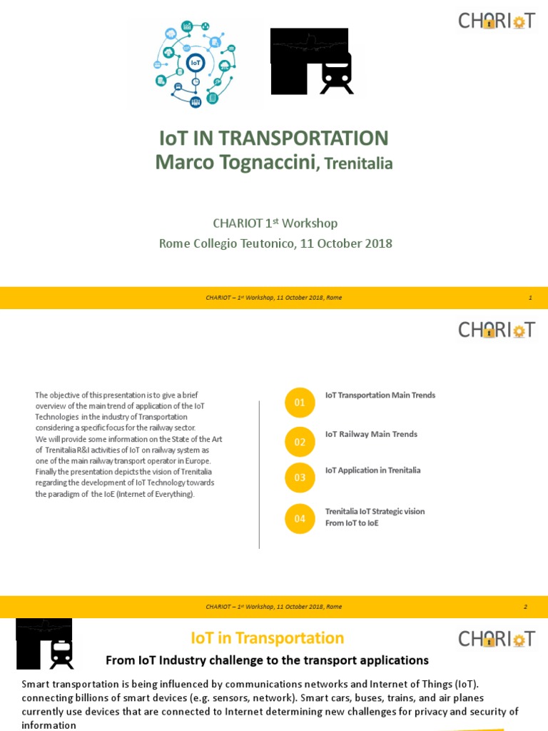 IoT Trends in Railway Transportation | PDF | Internet Of Things ...