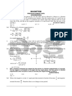 Magnetism: Previous Eamcet Bits (Engineering)