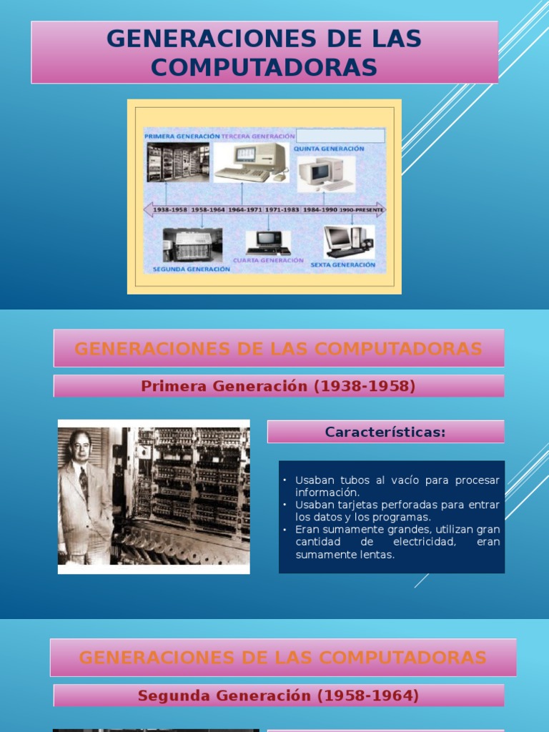 Primera GENERACION DE LAS COMPUTADORAS | PDF | Circuito integrado ...