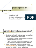 Technology Absorption: An: Sanjaya Lall