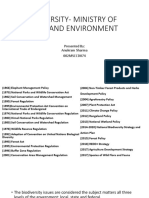 Biodiversity-Ministry of Forest and Environment: Presented By: Anukram Sharma 002MSCCD074