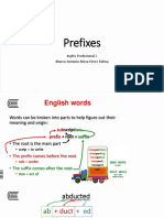 Prefixes: Inglés Profesional 2 Marco Antonio Meza Pérez Palma