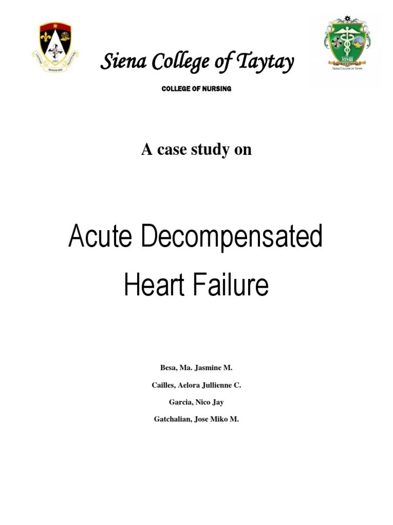 Acute Decompensated Heart Failure | PDF | Kidney | Atrium (Heart)
