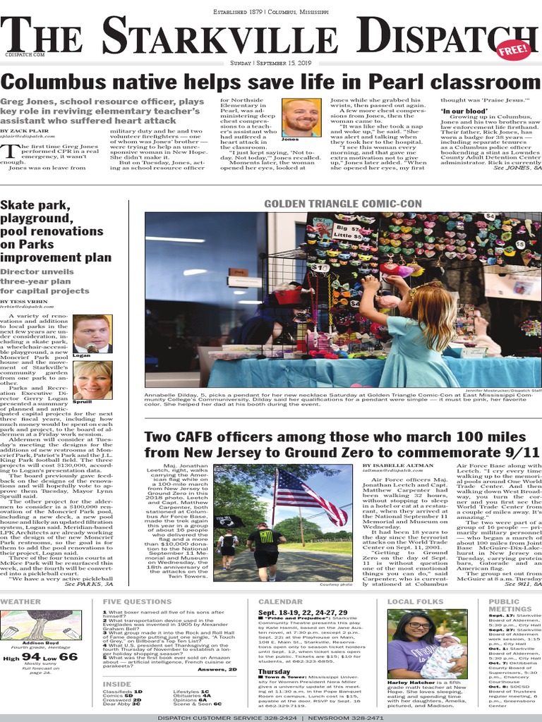 Starkville Dispatch Eedition 91519 Download Free PDF United