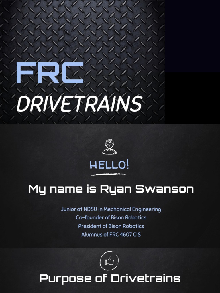FRC Drivetrains PDF Transmission (Mechanics) Tanks