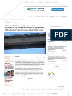 Rachadura Na Ponte Rio-Niterói é Necessária, Afirma Concessionária Que Administra a Via