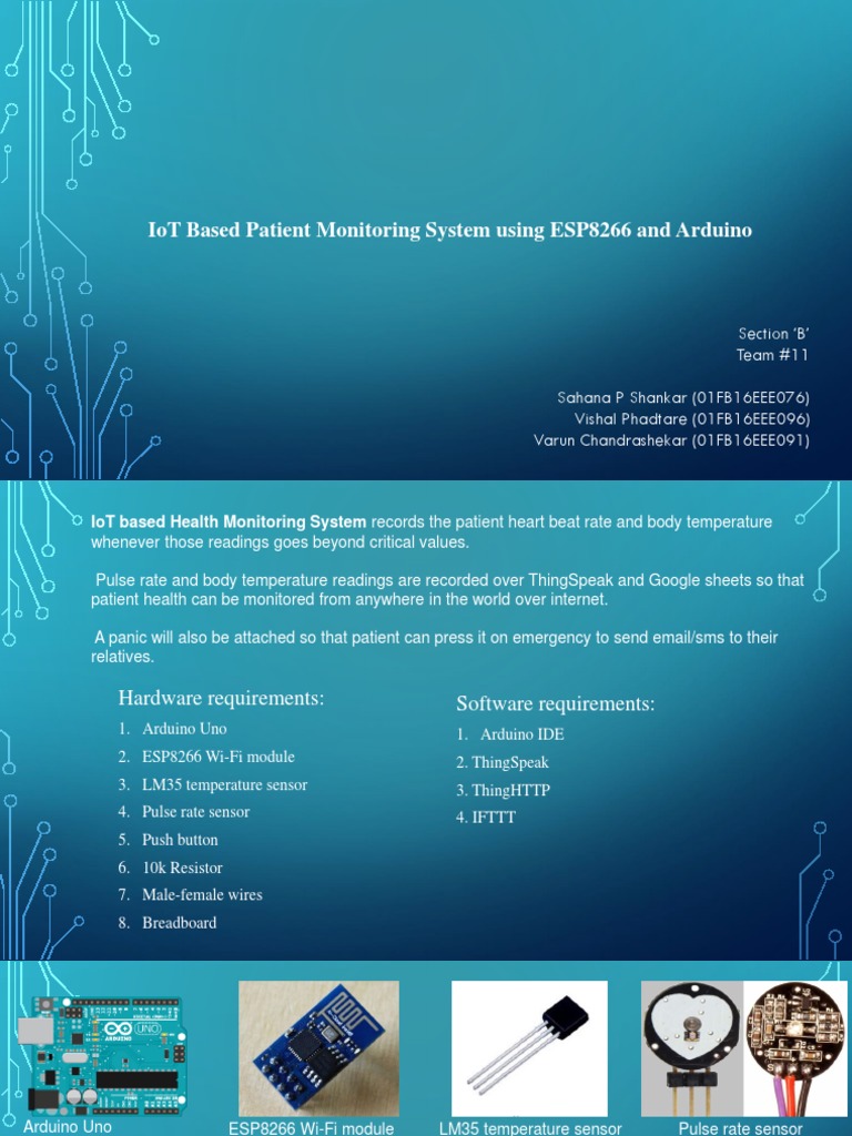 Patient Health Monitoring System | PDF | Arduino | Application ...