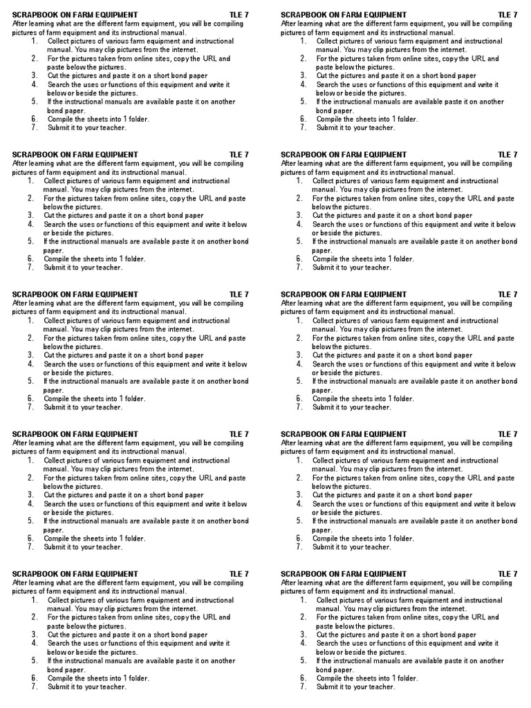 Scrapbook On Farm Equipment PDF Computing Software