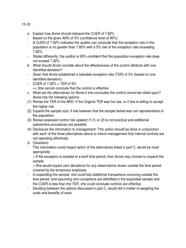 Interpreting CUER and Control Effectiveness | PDF