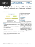WHO Guidelines for Chronic Hepatitis B