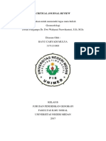 Critical Journal Review (Geomorfologi)