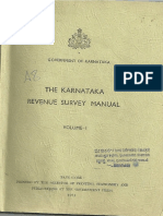 Karnataka Revenue Survey Manual Vol 1