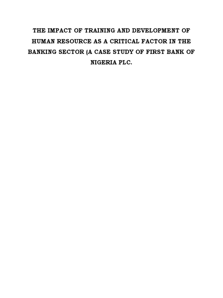 The Impact of Training and Development o | PDF | Employment | Human ...