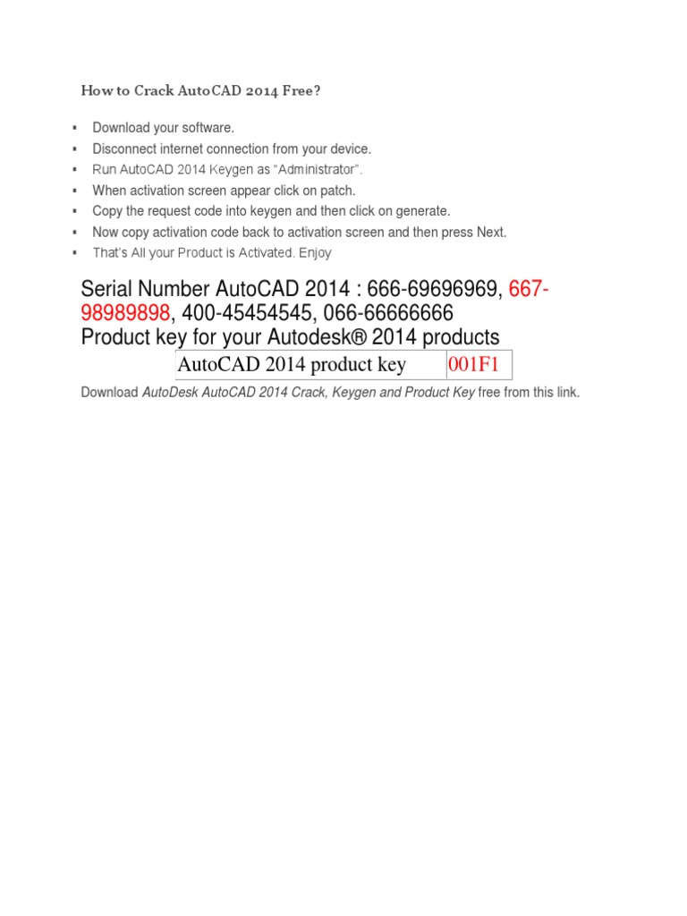 Key For Autocad 2014 For Mac