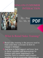 Training on Customer Interaction