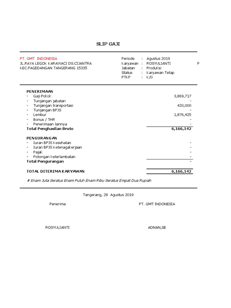 Slip PT GMT | PDF