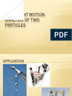 Dependent Motion: Analysis of Two Particles