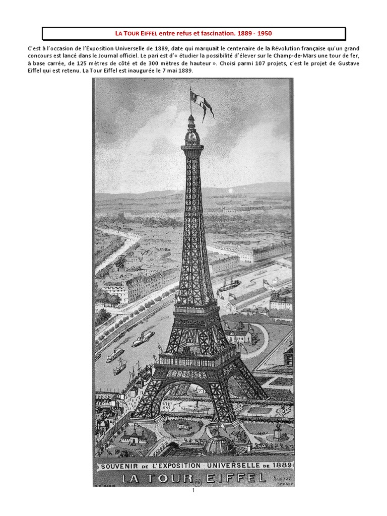 Tour Eiffel | PDF | Paris | La nature