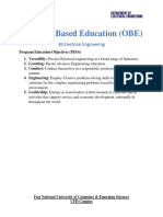 Outcome Based Education (OBE) : BS Electrical Engineering