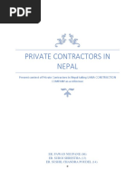 Contractors in Nepal