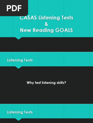 Listening _ Reading GOALS Tests