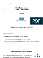 Hybrid/Tandem Models + Tdnns + Intro To RNNS: Instructor: Preethi Jyothi