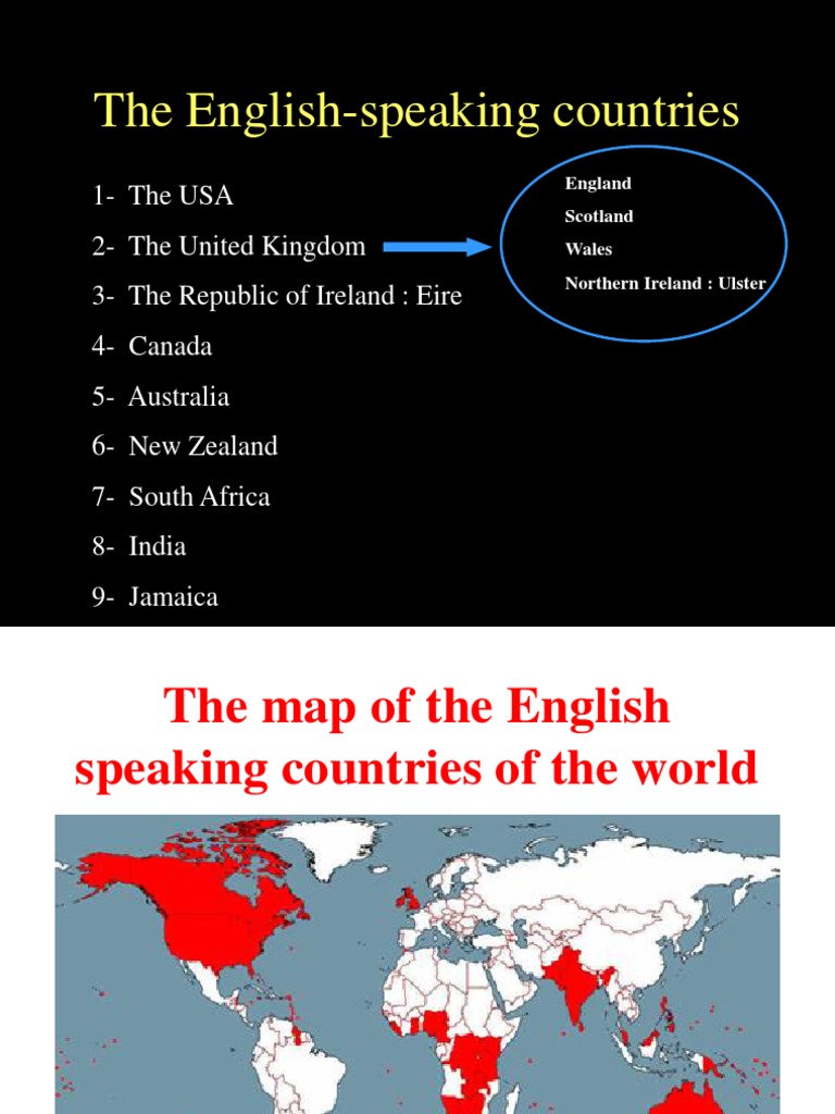 English Speaking Countries | PDF