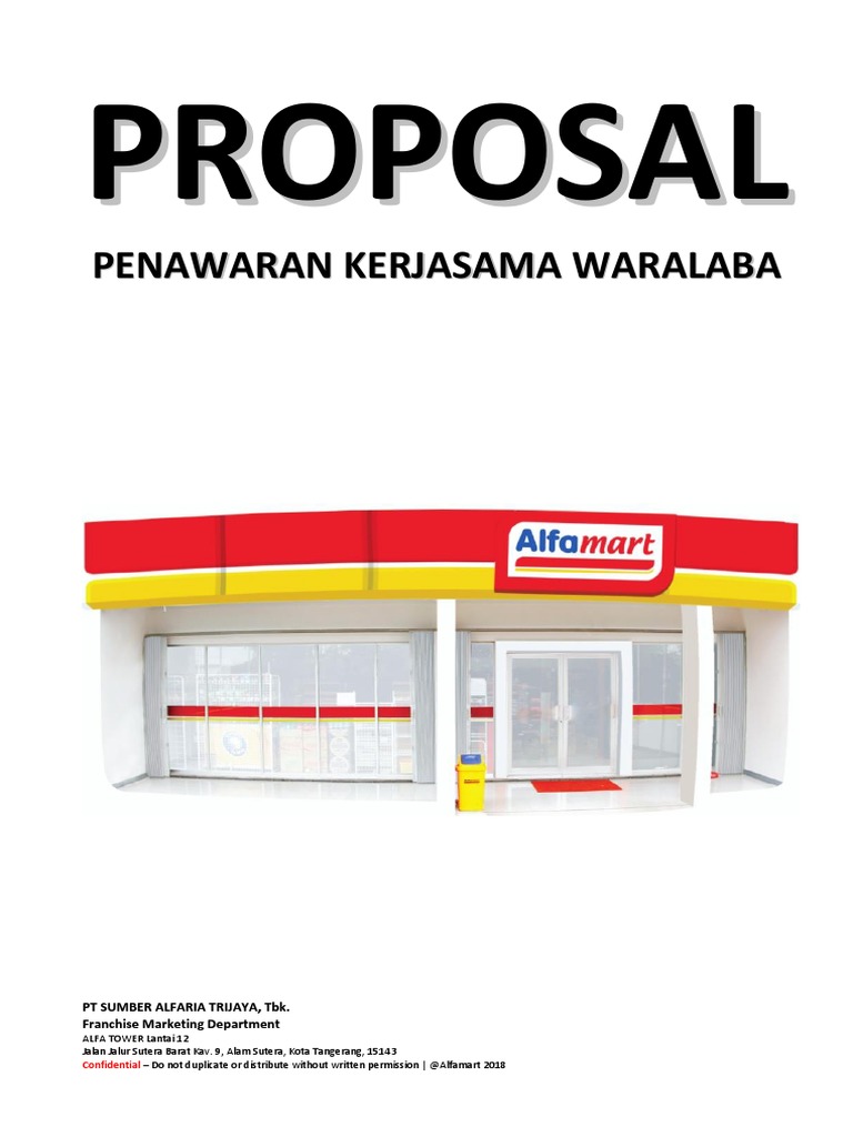 Proposal Penawaran Waralaba Alfamart