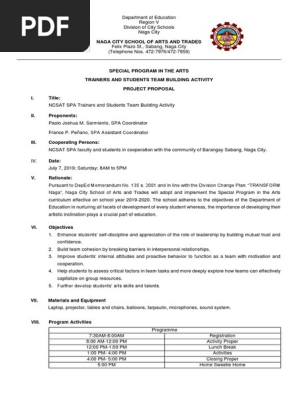 Sample Project Proposal