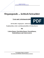 Organspende Unterrichtsicher