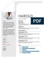 Resume Template - Harold