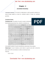 CBSE Class 9 Mathematics Worksheet - Coordinate Geometry