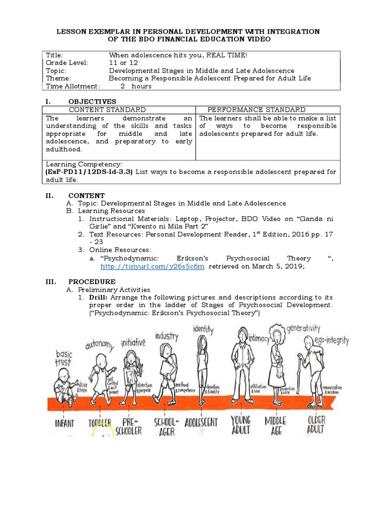 Personal Development for Adolescents | PDF | Developmental Psychology ...