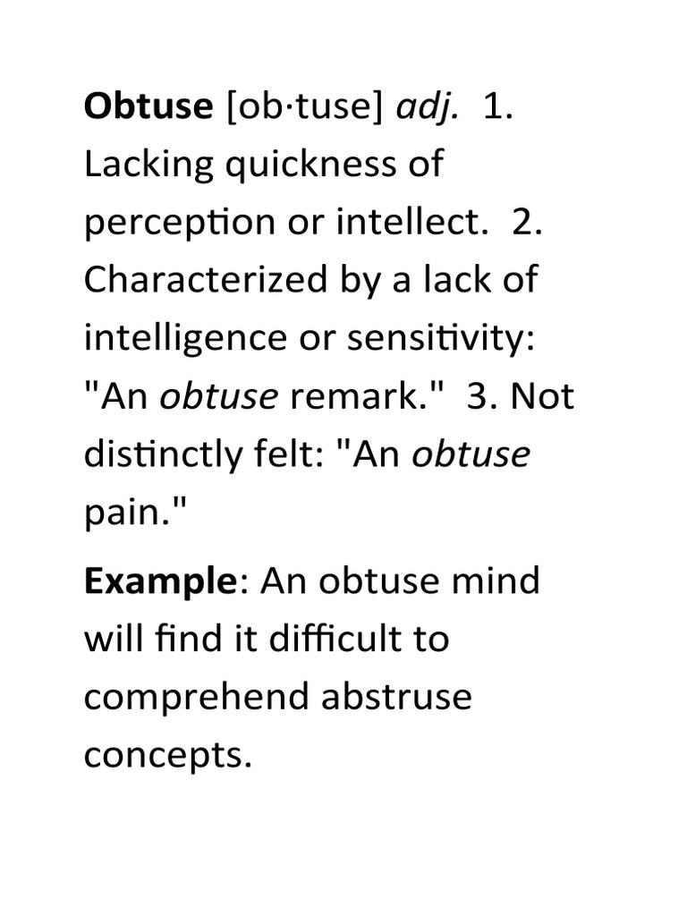 Obtuse | PDF