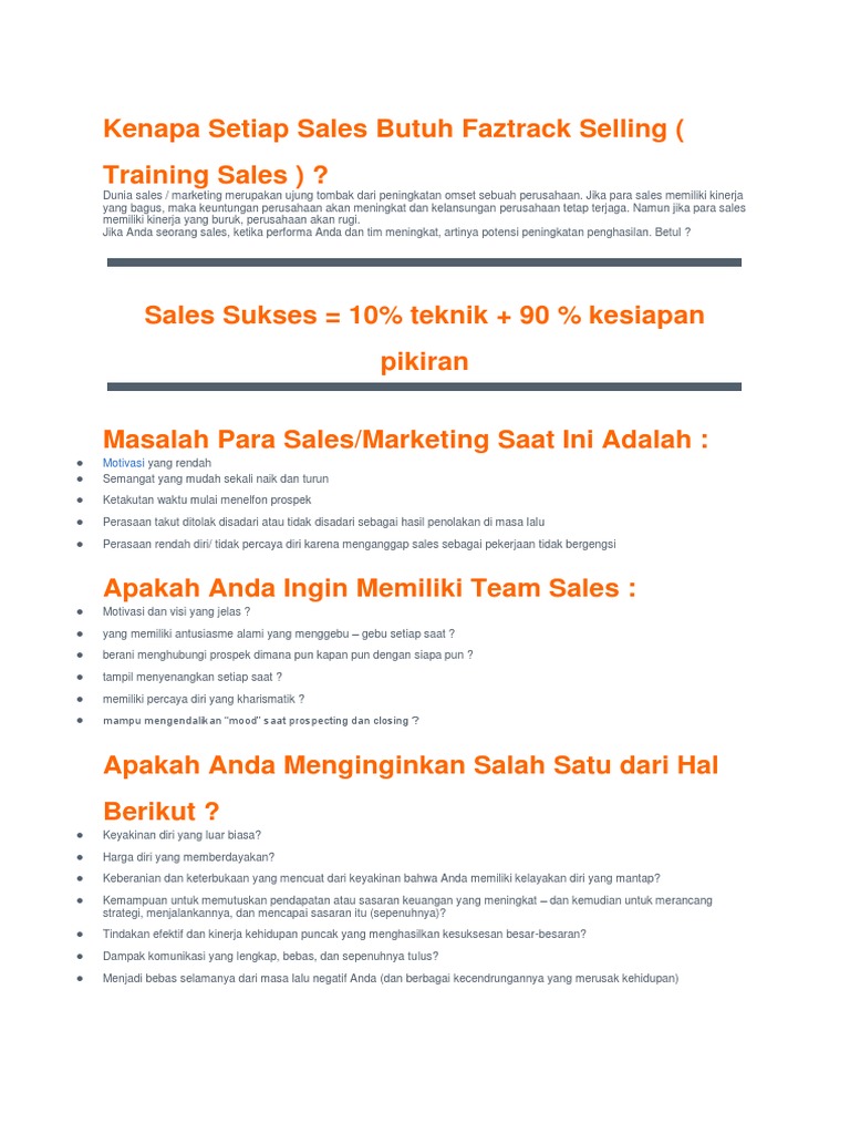 Materi Sales | PDF