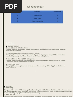 Isi Kandungan Bilangan Perkara Muka Surat 1 Latar Tempat 1 2 Latar Masa 3 3 Latar Masyarakat 4 Pdf