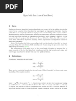 Hyperbolic Functions Calculus PDF