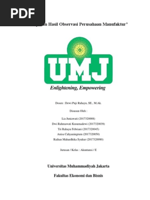 Laporan Hasil Observasi Perusahaan Manufaktur