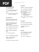 Common File Formats - Cheat Sheet