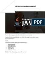 Tutorial Java #06 Memahami Operator Dasar Pada Java