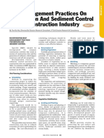 Best management practices for soil erosion and sediment control