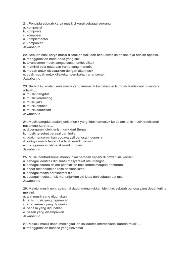 Jenis Lagu Modern Pdf