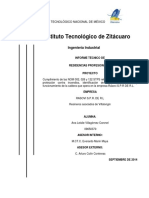 Reporte de Residencias Ana Leislie Villagomez Coronel Instituto Tecnológico de Zitacuaro