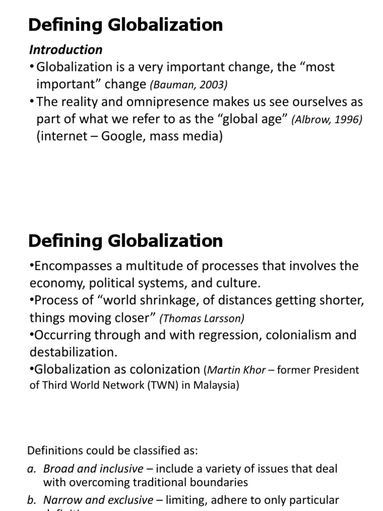 Globalization Definition | PDF | Globalization | Imperialism