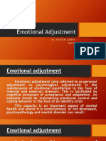 Emotional Adjustment: By: Joycee M. Quebral Mae-Em